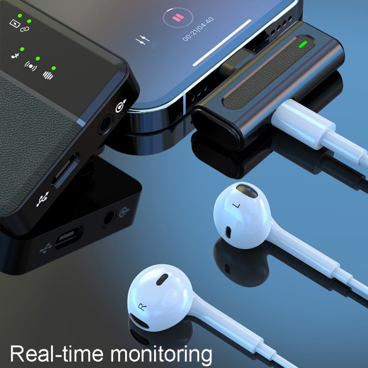 Type-c Single Professional Lavalier Wireless Microphone
