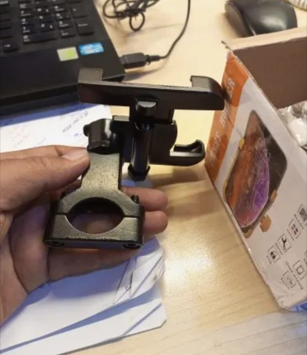 Aluminum Alloy Bike & Motorcycle Handlebar Phone Holder
