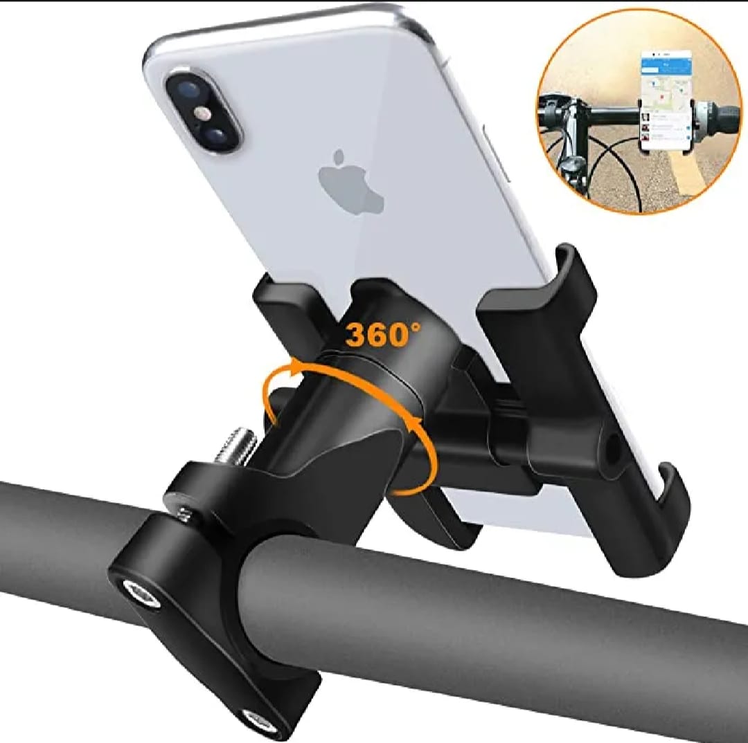 Aluminum Alloy Bike & Motorcycle Handlebar Phone Holder