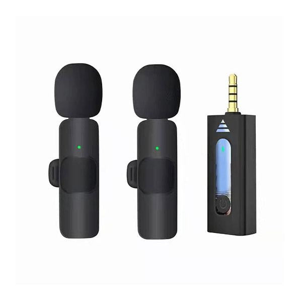 K35 Wireless Microphone – High-Quality 2.4GHz Lapel Mic Set with 3.5mm Receiver for Mobile Phones, Cameras, Speakers & Vlogging