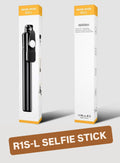 4 In 1 R1SL Selfie Stick Featuring A Bluetooth Remote, Tripod Stand, Light And Retractable Mobile Holder(without light)