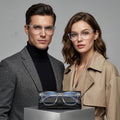 Transparent UV400 Blue Light Blocking Glasses for Men & Women | Clear Lens Computer & Mobile Eyewear