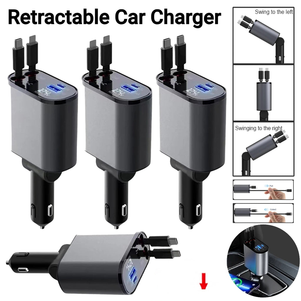 4 In 1 Car Charger 120W