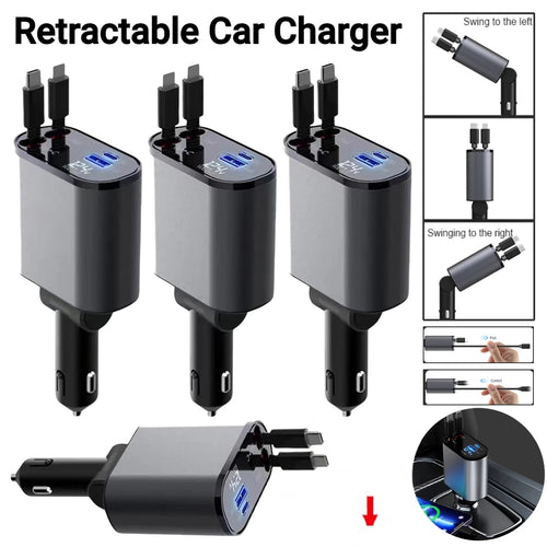 4 In 1 Car Charger 120W